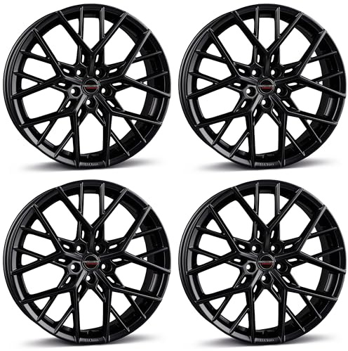 4x Borbet Felgen BY 8.0x18 ET45 5x108 black matt kompatibel mit Peugeot 3008 308 5008 508