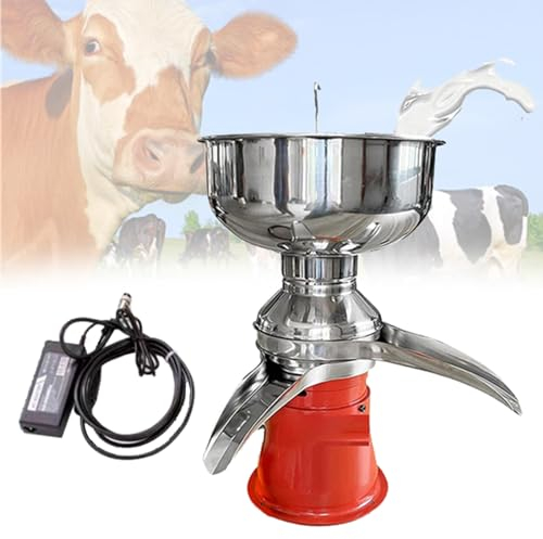 DOZPAL Separatore centrifugo Elettrico per Crema di Latte, separatore Elettrico per frappè al Burro e Panna da 50 l/h per trasformare Il Latte Crudo o Intero in Panna e Latte scremato