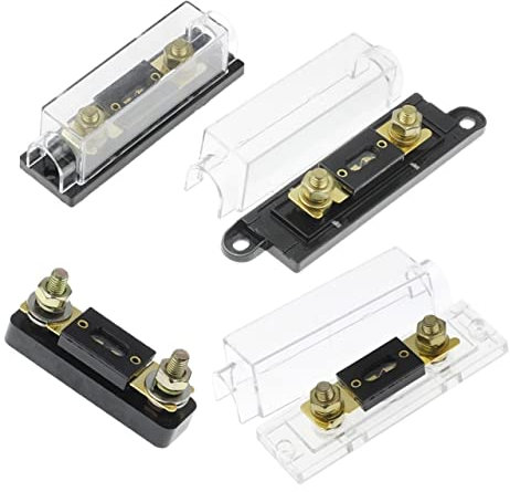 2PCS Sicherung 60 80 100 120 275 300 400 450A 500 Sicherungshalter Anschraubbare Sicherung Automotive Sicherungshalter Schmelzeinsatz mit Sicherung(3 Holoder Fuse,60A)