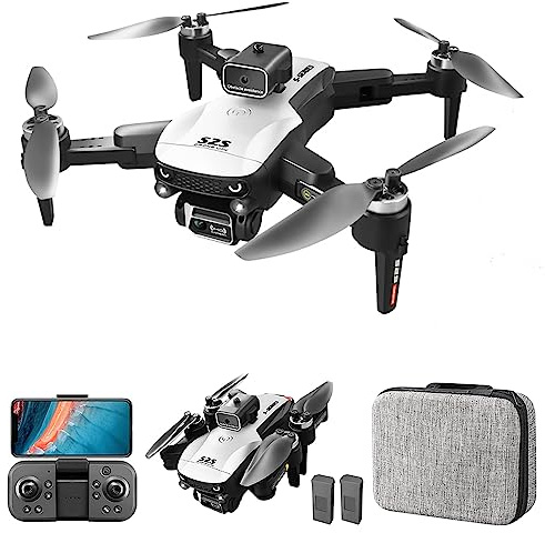 Dodoore Drohne mit Kamera 6K Daul WiFi FPV Bürstenlosen 6-Achsen-Gyro 360°-Hinderniserkennung Gestenfotografie Optische Flusspositionierung Faltbare leichte Drohne