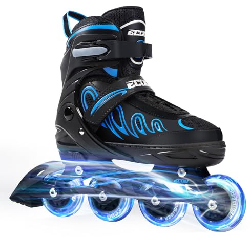ECOO Inline Skates for Girls and Boys Ages 5-12 Adult