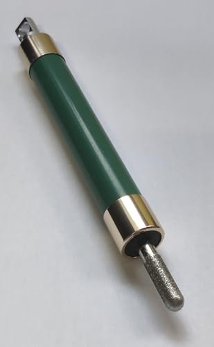 Diamond Sharpener with Adjustable Edge Angle Guide for pecision Sharpening of All Blades: Knives, Veg. peelers, Cleavers, Scissors, Garden Shears, Axes, Serrated Bread Knives - Even Chain Saw Blades.