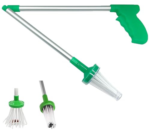 Eabdice Atrapador de Arañas Mango Extralargo 83cm, Atrapador de Arañas, Atrapa Insectos Plegable, Elimina Arañas, Insectos, Patas largas, Avispas, Abejas y Polillas