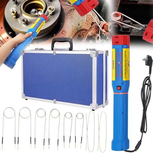 Riscaldatore A Induzione, 1000W Set Riscaldamento A Induzione Set Riscaldatori A Induzione Magnetica Senza Fiamma Con 8 Bobine Induzione Riscaldatore A Induzione Rimozione Bulloni E Dadi Arrugginiti