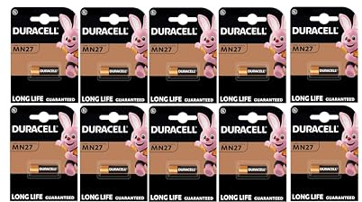 10 x Duracell MN27 27A A27 8LR732 (10 Blister à 1 Batterie) 10 Batterien