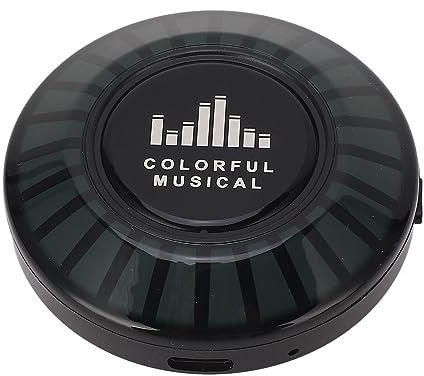 BONKZEBU Knochenleitungs-Funklautsprecher, Bunter Stereo-Sound, RGB-Tonabnehmer, 400 MAh für Zuhause