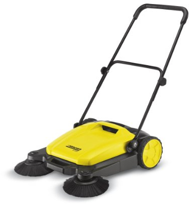 Kärcher S 650 - Barredora Manual, Depósito 16 L, Rendimiento 1800 m2/h, Superficie Min 40 m2, Ancho Útil 650 mm (1.766-300.0), Negro/Amarillo