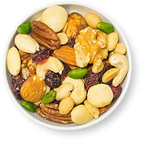 1001 Frucht Edle Nussmischung 500 g naturbelassene Nüsse veredelt mit Cranberrys ohne Zuckerzusatz und ohne Zusätze vegan I Exklusiver Beeren Nuss-Mix I