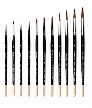#3 Pure Kolinsky Sable Fine Point Round Artist Brush Series 8408 By Raphael by Raphael