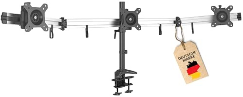HFTEK 3-Fach-Monitorarm - Tischhalterung für Bildschirme von 15 – 27 Zoll mit VESA 75/100 (MP230C-L)