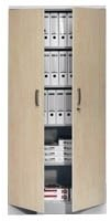 Gürkan 100112 Stahlschrank lichtgrau/ahorn