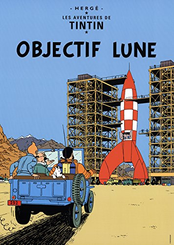 2012 HERGE les aventures de Tintin : Objectif Lune Poster
