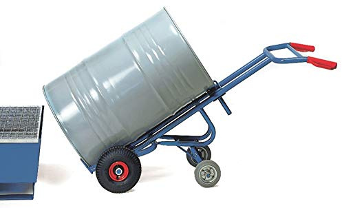 Fetra Fasskarre 300 kg, Höhe 1600 mm, mit 2 Stützrädern