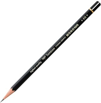 Tombow - MONO 100 | 1x Lápiz de Grafito 2H | Lápiz de Grafito premium de Alta Densidad, Extra Oscuro | Dibujo, bocetos, esbozos, escritura