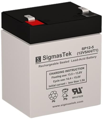 NP4-12FR 12 Volt 5 AmpH SLA Replacement Battery with F1 Terminal