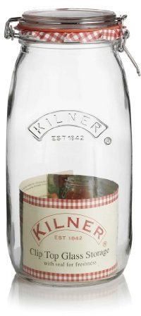 Kilner Round Clip Top Jars 2ltr - Case of 6 | Kilner Preservation Jars, Kilner Storage Jars, Kilner Jam Jars with Cliptop Lid