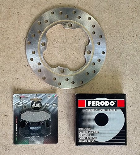 Juego de frenos para Honda SH 125, 2001/2008, disco de freno delantero RMS 225162200 + mordazas Ferodo FSB963