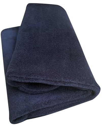 Wollhuhn Cálido niño/niña nuestro cálido invierno loop/bufanda tubular/bufanda de dos capas de forro polar reversible, Color liso azul oscuro, talla única