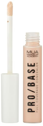 MUA Makeup Academy Pro/Base Full Coverage Concealer, Lightweight & Long-Lasting, Shade #120, 9.5 g - Vegan & Cruelty Free