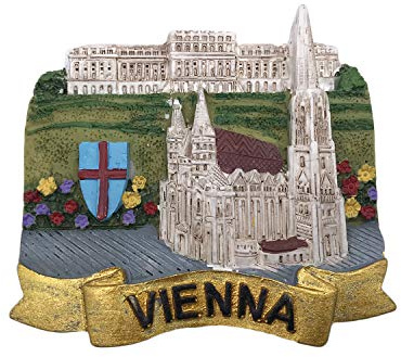 3D Wien Österreich Kühlschrank Kühlschrankmagnet Tourist Souvenirs Handmade Harz Handwerk Magnetische Aufkleber Home Küche Dekoration Reise Geschenk