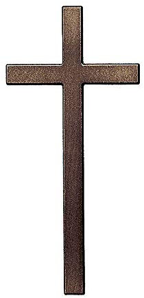 Holyart Bronzekreuz in Antikoptik, 12 cm, für den Aussenbereich
