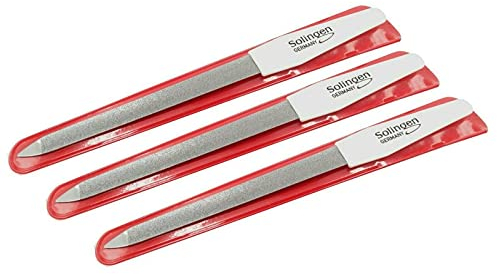 3 Profi Nagelfeilen Hohlnagelfeile Solingen Saphir Feile Maniküre Nagelfeile Metall Fein Grob Set Solinger Qualität Hohlfeile