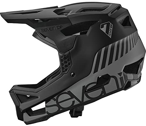 7 iDP Project 23 Integralhelm MTB aus Fiberglas mit Belüftung für Mountainbike (M (57 cm – 58 cm), Graphit/Schwarz