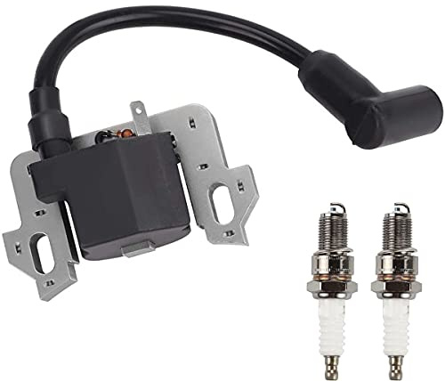 ZAMDOE Zündspule Modul für Honda GCV135 GCV160 GCV190 GSV160 GSV190 GC135 GC160 GC190 GC160A GC160LA GC190A GC190LA Motor HRB216 HRR216 HRS216 HRT216 Rasentrimmer, mit Zündkerze