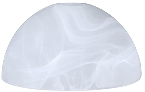Alabasterglas weiß Ø 172 Lampenglas Ersatzglas E14 Glasschirm Leuchtenglas rund