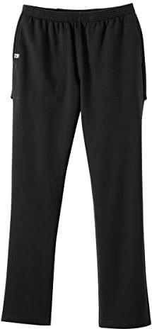 Women’s Assisted Dressing Adaptive Open-Back Fleece Pant - Black XL