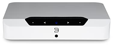Bluesound Powernode Edge Kompakter Kabelloser Hochauflösender Multiroom Musik-Streamer - Weiß
