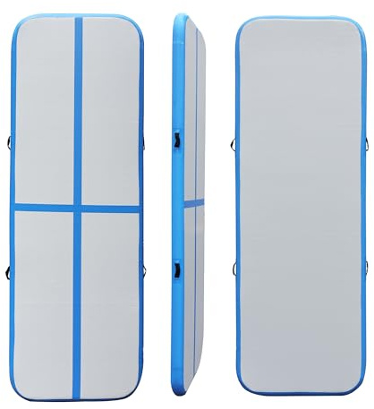 Air Track 300 x 100 x 10 cm, blau/grau mit manueller Pumpe