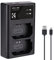 K&F Concept NP-FZ100 Battery Charger, Dual Slot Battery Charger for Sony A7 IV, FX3, Alpha A7iii, ZV-E1, A7R III (A7R3), A9, A6600, A7R IV, A9 II