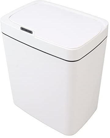 AMONIDA Poubelle Automatique Blanche de la Poubelle Intelligente 18L pour le Salon