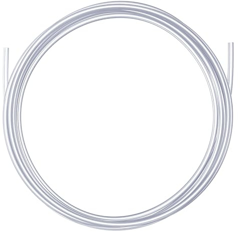 Ultra-Smooth PTFE Teflon Tubing 1.2m, Clear 2.5mm ID×4mm OD Low Friction PTFE Tube Fits Direct Drive Extruder 3D Printer, for Bambu Lab A1/A1 mini/P1P/P1S/X1C, Creality K1/K1 Max/Ender 3 V3