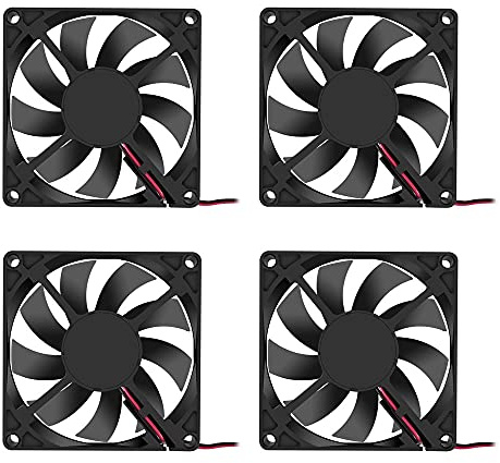 4PCS 80x80x15mm Lüfter 5V 2Pin DC 8015 Bürstenloser Gehäuselüfter für Kühlung PC Computer Gehäuse CPU Radiator Kühler Lüfter 2Pin