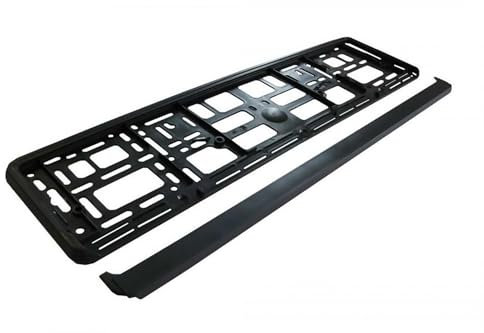 Vienberg 2 Stück KFZ Kennzeichenhalter | Auto Kennzeichenhalterung | Nummernschildhalter | 53x13cm | Für alle PKWs | EU Norm