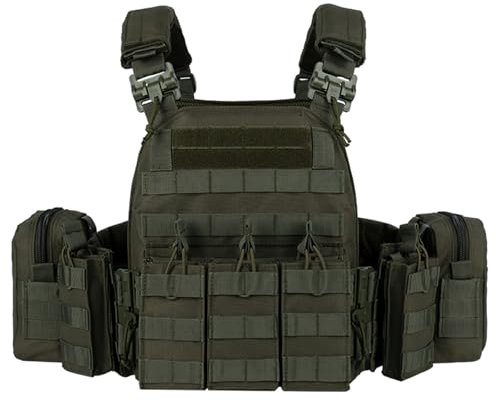 vAv YAKEDA Taktische Outdoor-Weste Schnellverschluss Verstellbare Jagdweste mit PALS MOLLE-System