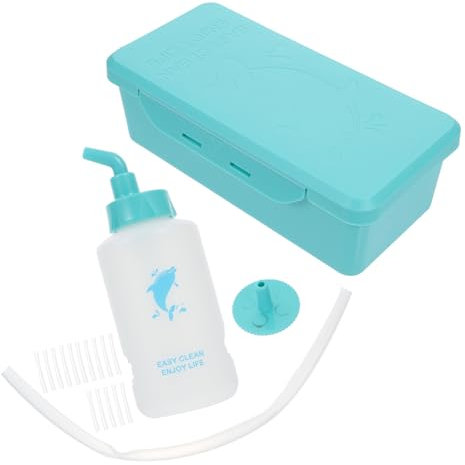 minkissy Kit Herramientas De Limpieza Auditiva Bolas y Irrigador Para Oídos Limpiador De Cerumen Verdes