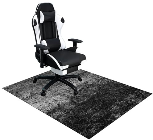 Gaming Bürostuhl Stuhlmatten Bodenschutzmatte für Hartböden, Schreibtischstuhl Unterlage für Laminat und Parkett Gaming Stuhl Unterlage Schutzmatte für Teppichböden Kratzfest Bodenmatte 150 x 180 cm