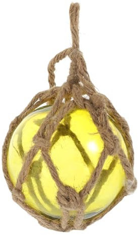 Zerodeko Bola Decorativa de Vidrio Transparente 90mm Esfera Colgante Artesanal para Decoración del Hogar Interior y Exterior Color Aleatorio