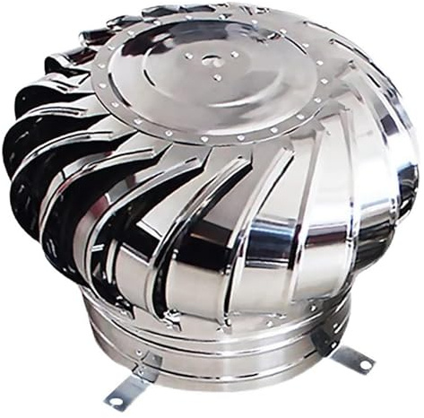 Comignoli girevoli, Aspiratore Fumi Girevole Inox Ventilatore da tetto Ventilatore con cappuccio rotante Il ventilatore da tetto impedisce l'ingresso della pioggia(150mm/5.9in)