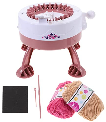 Sewroro Kleine Strickmaschine 22 Nadeln Strickmaschinen-Set Intelligenter Webstuhl Runde Strickmaschine Diy-Webstuhl-Set