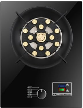 Cuisinière À Gaz, Cuisinière À Gaz 13 Cavités Fierce Fire 5,2 KW, Bureau NG/GPL Et Cuisinière À Gaz Intégrée Avec Protection Contre Les Pannes De Flamme, Cuisinière À Gaz For La Maison, Le Camping En(