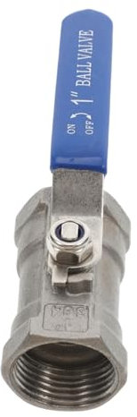 ANDRESLAD Stainless Steel Ball Valve Water Flow Control Full Port Manual Reversing Npt Thread for Heating Industrial Applications
