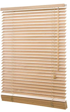 Ventanara Holzjalousie 35mm Holz Jalousie Jalousette Echtholz (Eiche, 120 x 130 cm)