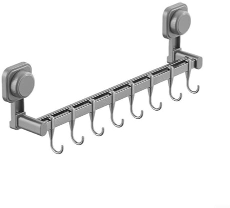 FACULX Percha de cocina para sartenes, estante para colgar utensilios, soporte de pared, organizador para colgar cuchillos, ollas y sartenes con ganchos en S extraíbles (40 cm)