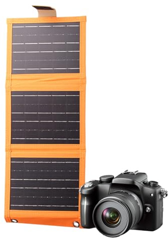 Caricabatterie solare per telefono, caricatore pieghevole per cellulare con pannello solare | Caricabatterie da viaggio e da campeggio per smartphone e tablet