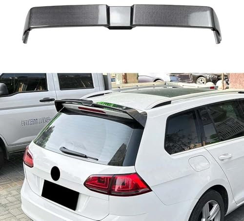 YMXFKY Becquet de Toit de Coffre arrière de Voiture pour VW Golf 7 7.5 MK7 MK7.5 Estate 2013-2019, Kit carrosserie Accessoires de Style extérieur,Carbon Fiber Look