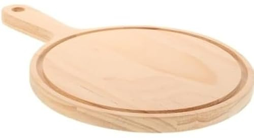 YTACPN Piedra para pizza, Plato for pizza de madera, tabla for pizza, tabla práctica for frutas, pala for pizza con mango